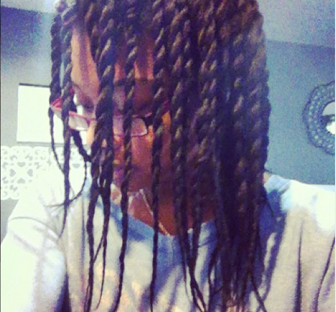 Journey To Waist Length Two Strand Twist On Relaxed Hair
