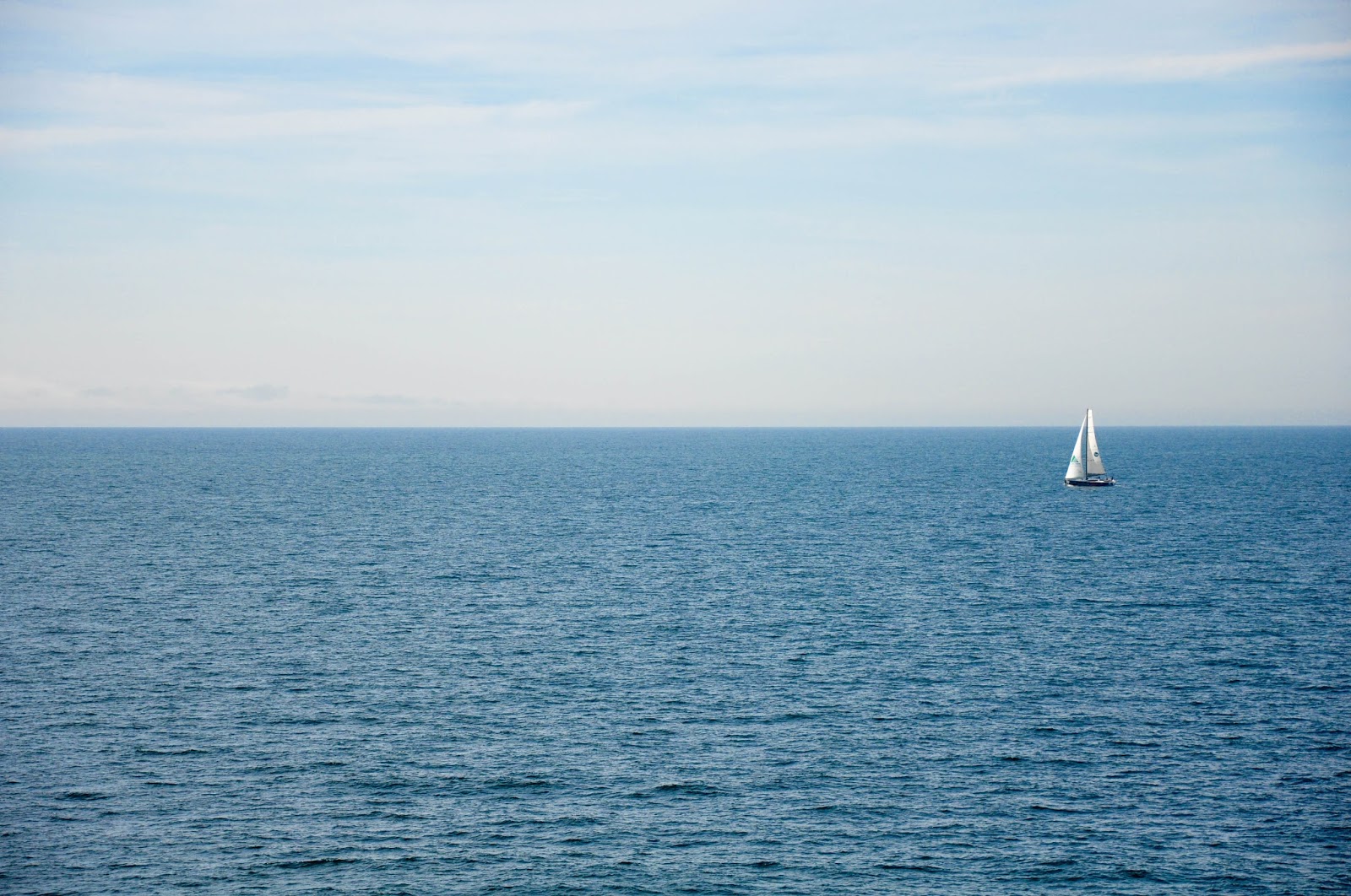Blue sky, blue sea, The English Channel