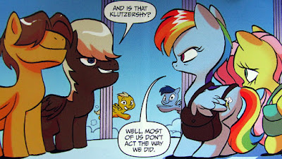 Yeah, it's the "Rainbow Crash" and "Klutzershy" ponies