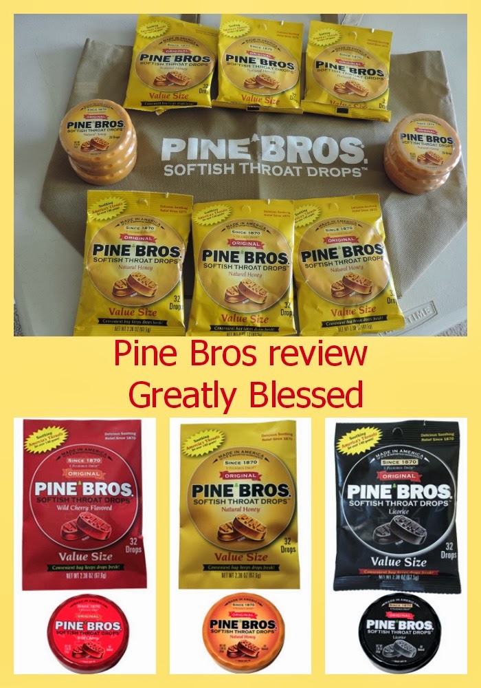 Greatly Blessed Pine Bros. Softish Throat Drops