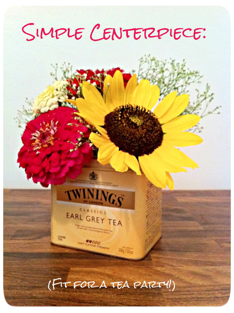 Satin And Salt DIY Centerpiece fit for a tea party!