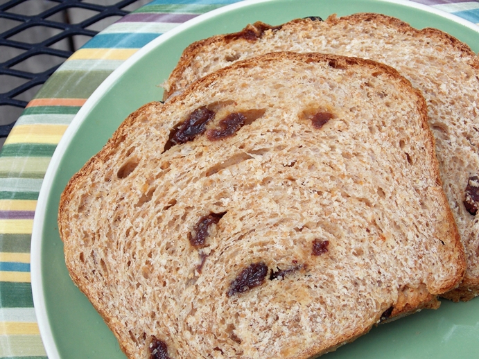 Yesterfood Buttermilk Whole Wheat Raisin Bread