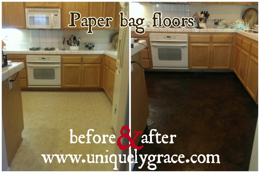 Paper Bag Flooring Diy On Concrete Subfloor Tutorial