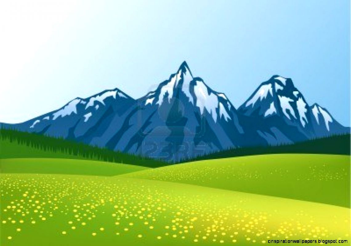 Cartoon Mountain Backdrop Cartoon Mountain Backdrop