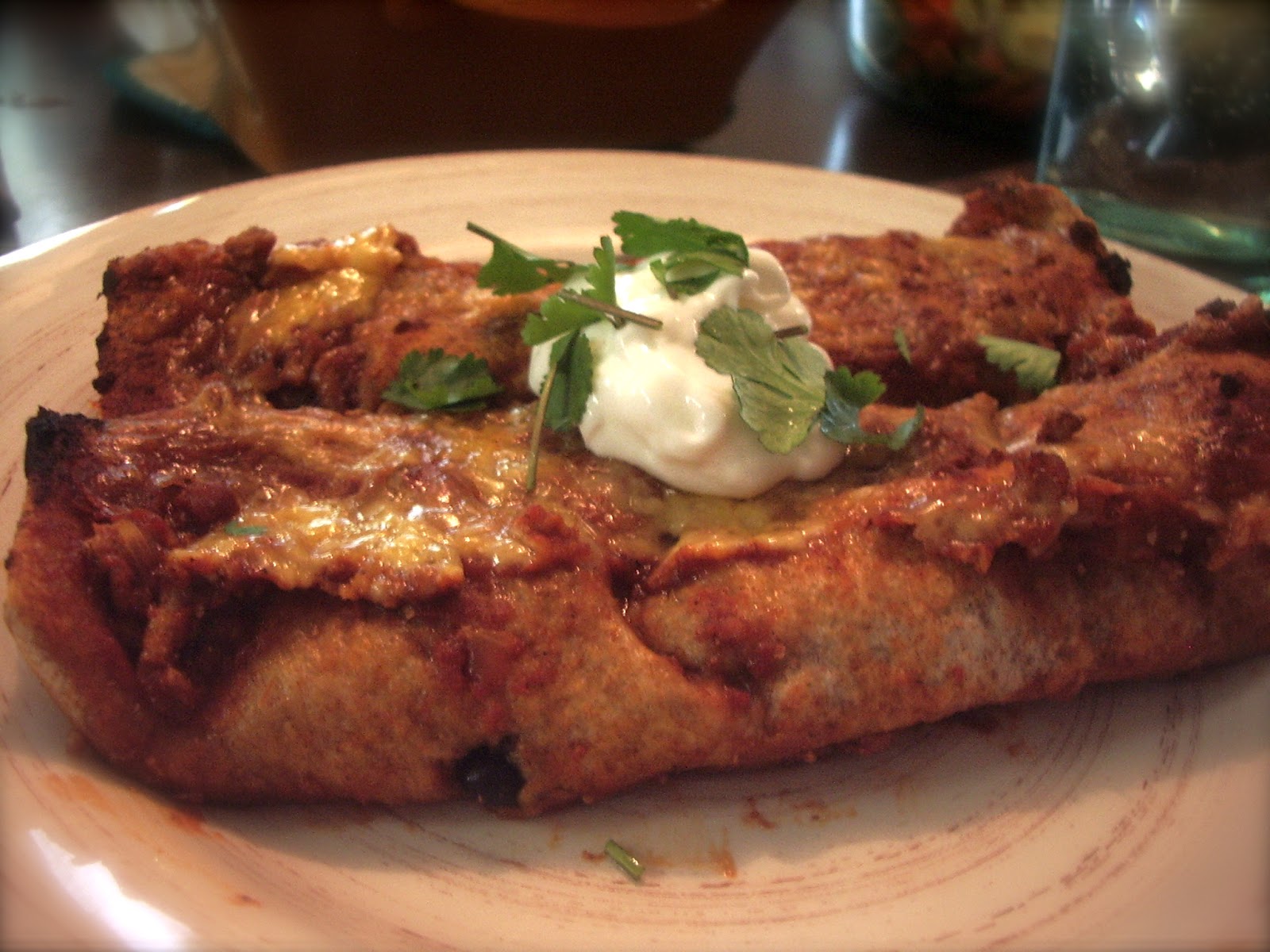 KitchenJoy Ground Turkey and Black Bean Enchiladas