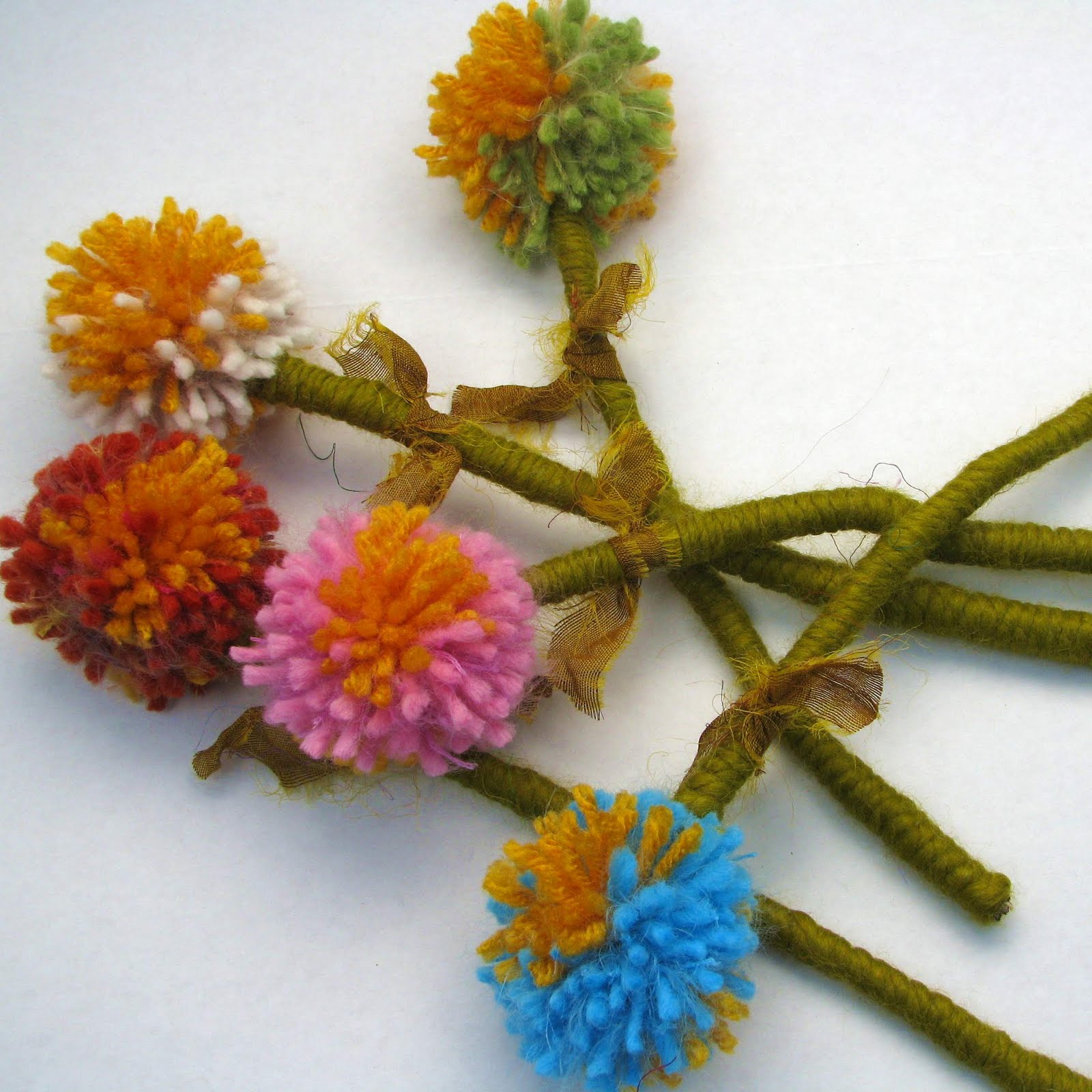 Feed Your Soul Art Crafty Saturday Fun Make a Yarn Bouquet!