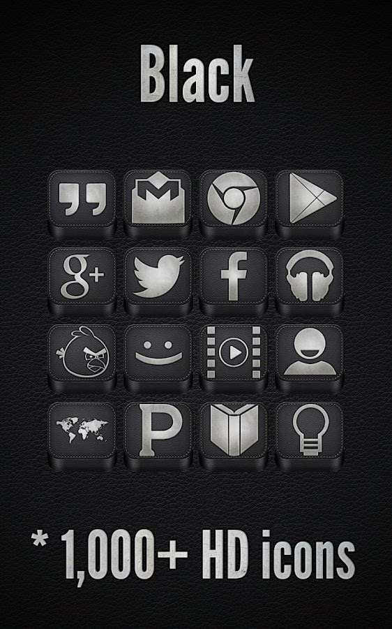 Black Icon Pack v2.2.3 Apk