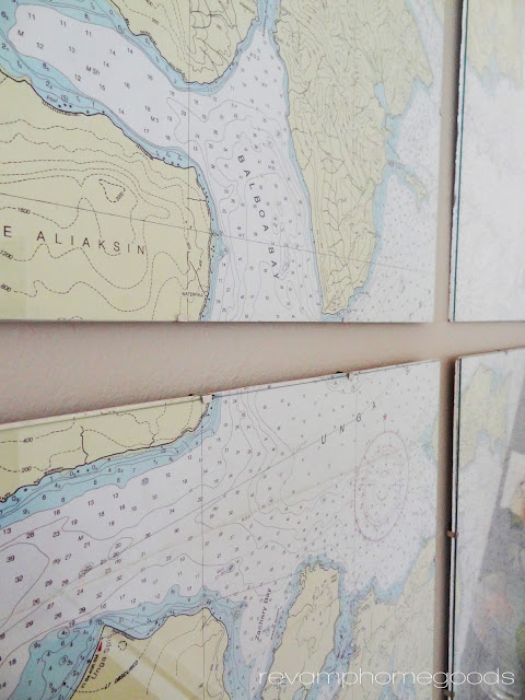 DIY Nautical Chart Art | Revamp Homegoods