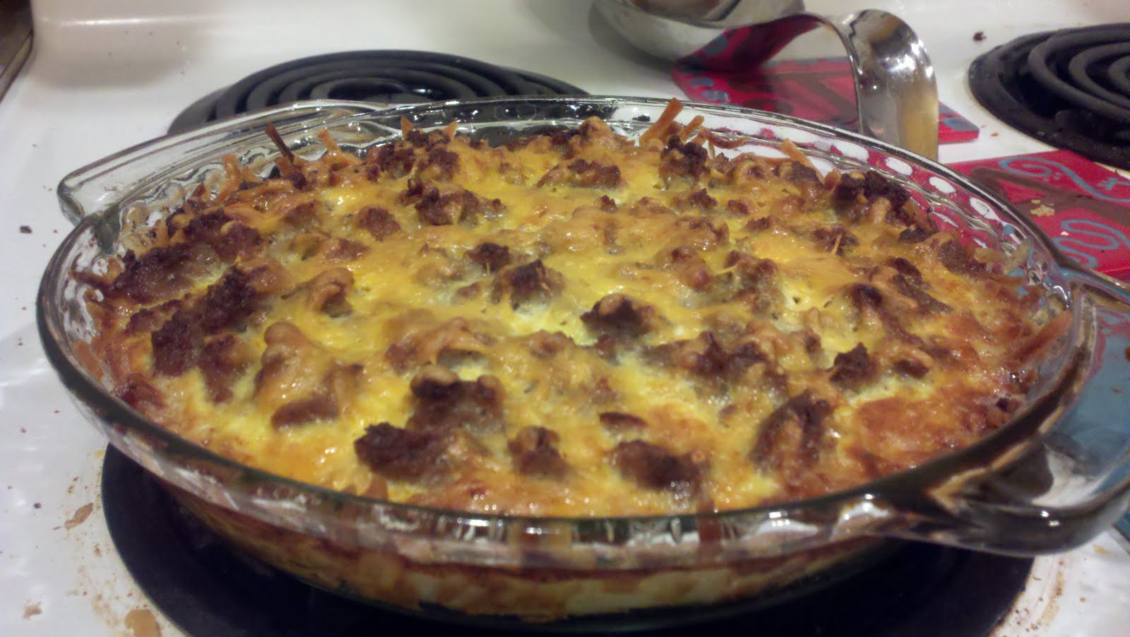 Mom on a Mission Potato Crusted Sausage Quiche