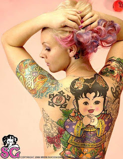 Tattoo Suicide Girl Style Back Pieces