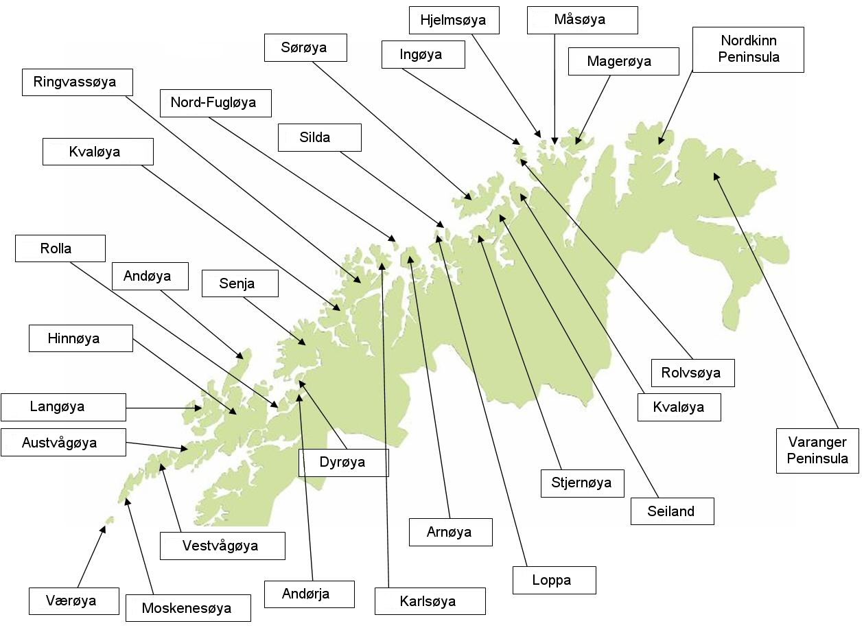 Kaart landen NoordEuropa Kaart Noorwegen en Oslo Vakantie Steden Natuur