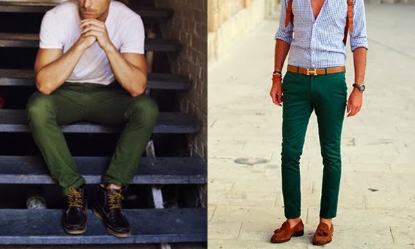 calça verde masculina como usar