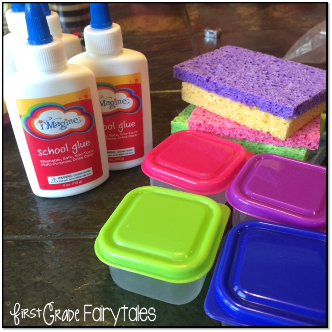 First Grade Fairytales Bingo Dauber Glue Sponges