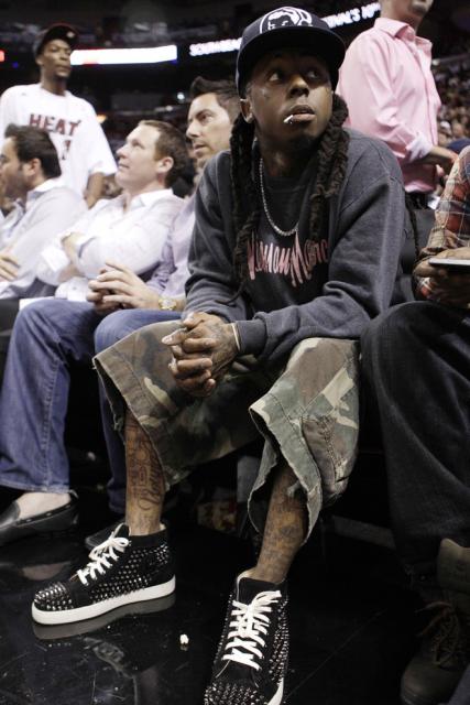 www.shoebytch.com: Pusha T in Christian Louboutin \u0026#39;Louis\u0026#39; Spike ...