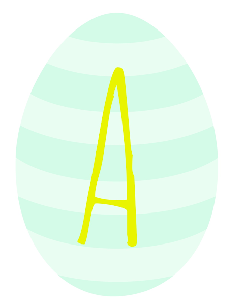Printable Easter Egg Banner from Blissful Roots