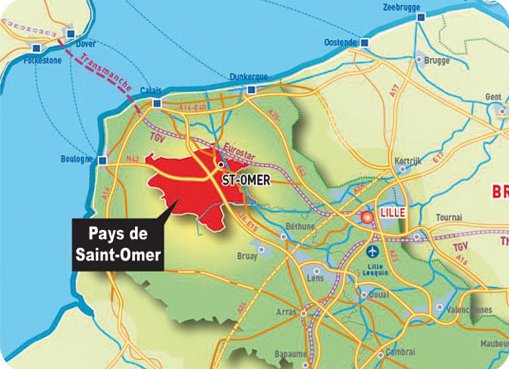 La bataille de Saint-Omer  Carte+region+st+omer