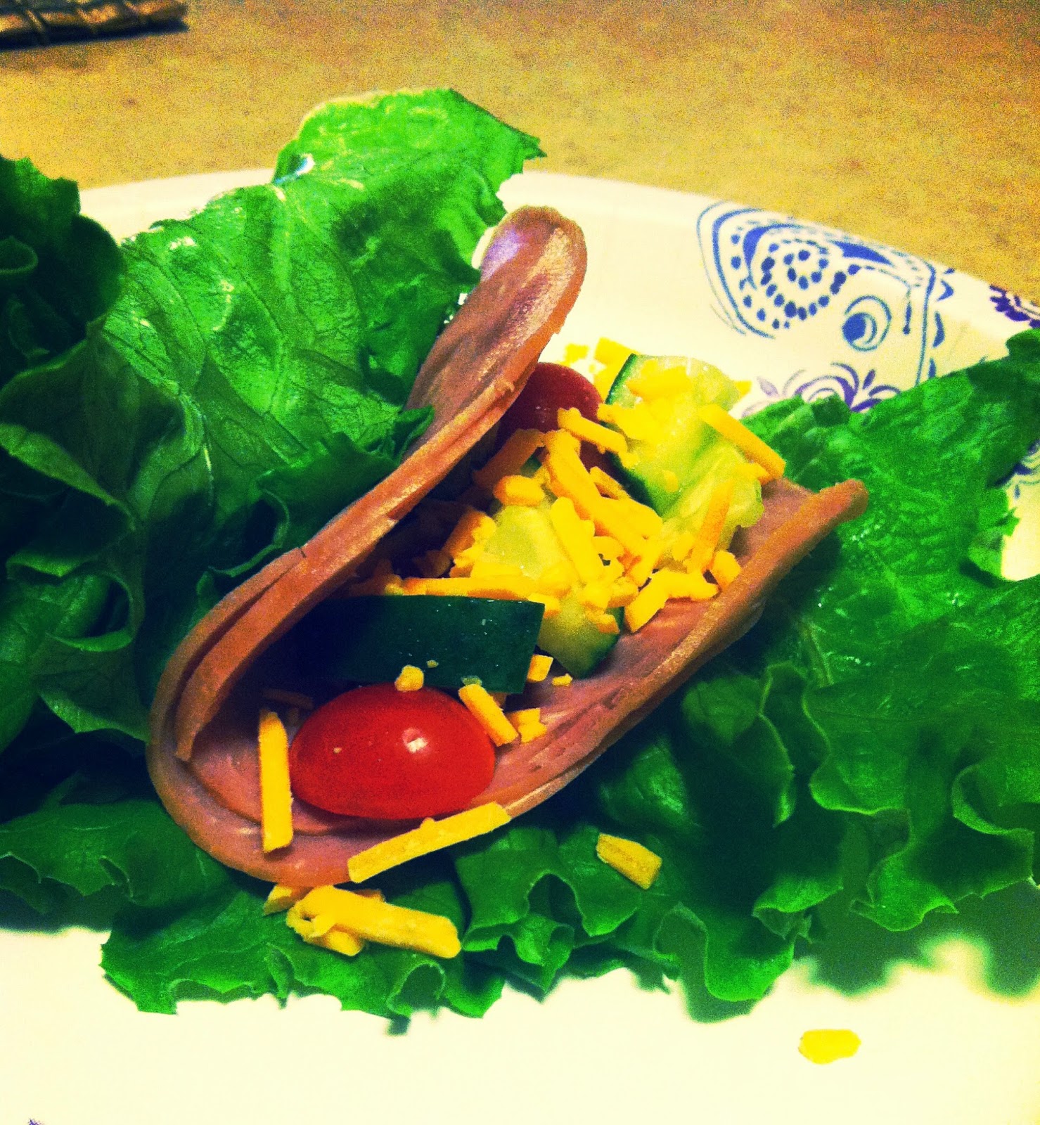 Fun. Fresh. Fitness. Ham & Cheese Lettuce Wrap
