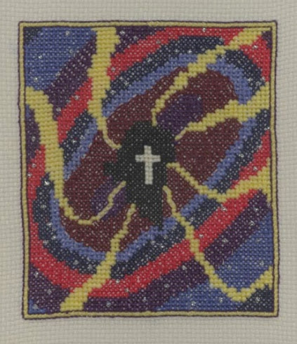 Black Hole (Cross-stitch embroidery)