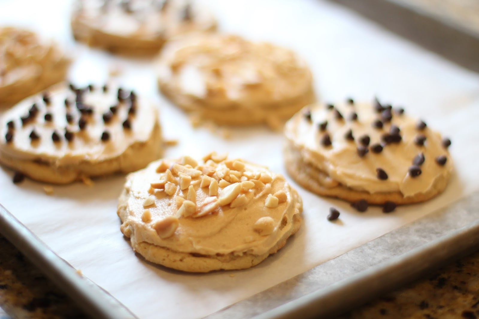 Sprinkle Some Sunshine! frosted peanut butter cookies and a giveaway