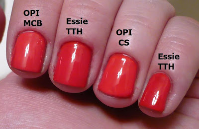 chihuahua opi bites cajun nail too comparison polish shrimp vs essie dupes haul fame really close