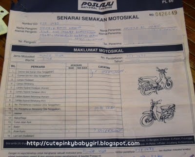 Sigadismerahjambu Pos Motosikal Guna Pos Laju National Courier