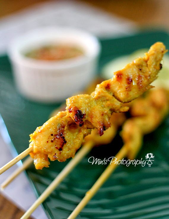 Min's Blog 香茅鸡沙爹 Lemongrass Chicken Satay