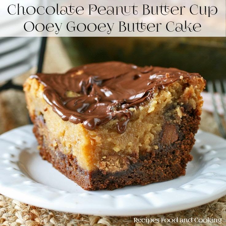 Chocolate Peanut Butter Ooey Gooey Butter Cake GIRLS DISHES