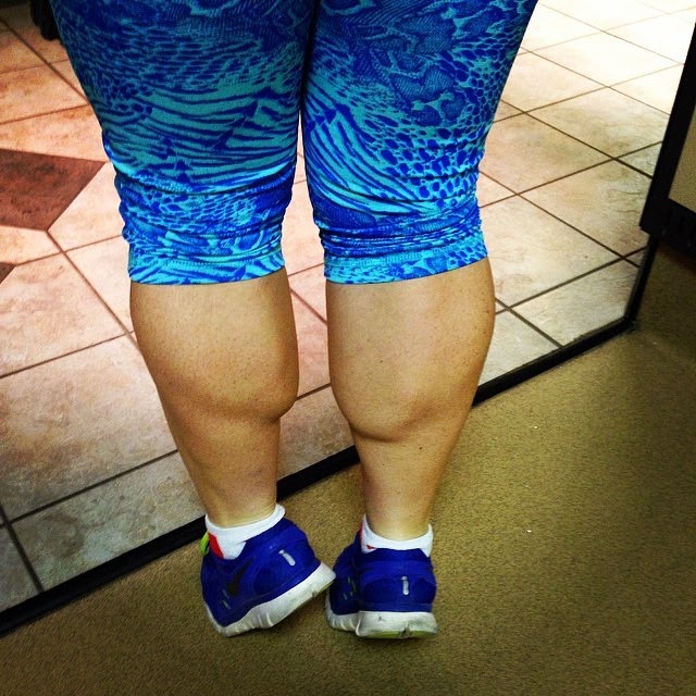 Her Calves Muscle Legs Nicely Defined Calves