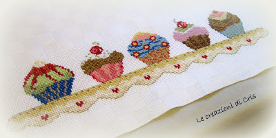 Schema punto croce cupcake