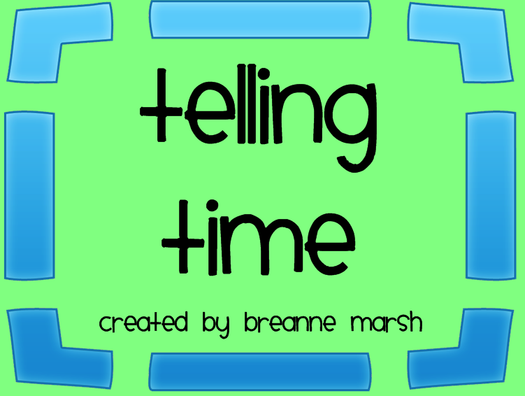 Ms. Third Grade Telling Time Interactive Whiteboard Activity