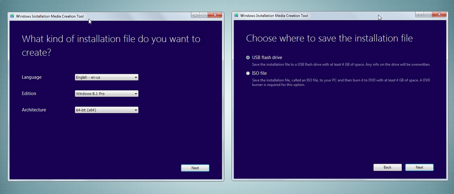 windows 8.1 media creation tool usb perimeter