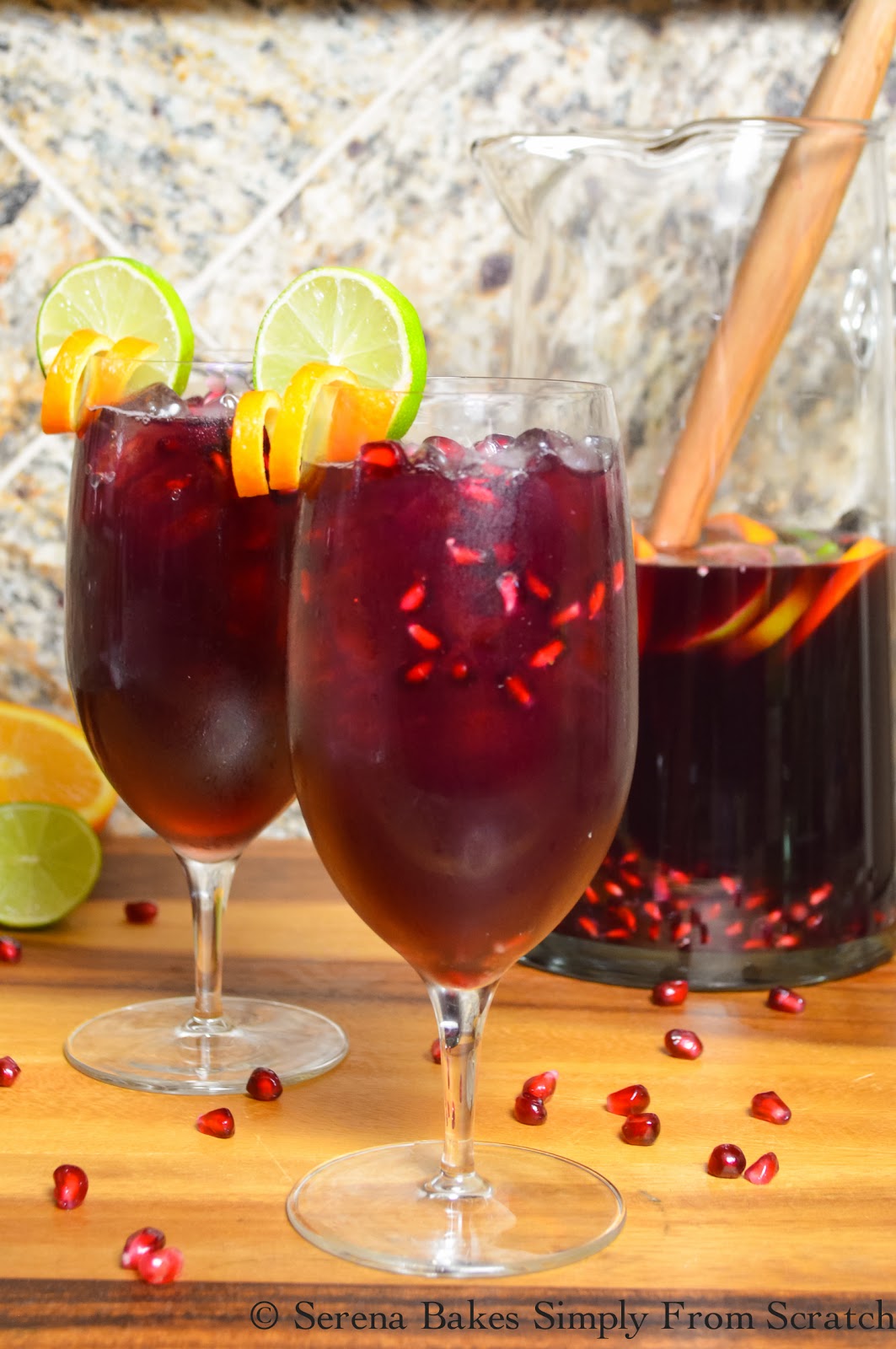Red Wine Pomegranate Sangria | Serena Bakes Simply From Scratch