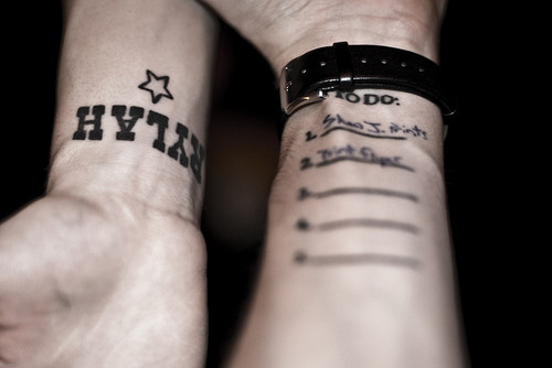 dvrg: names on wrist tattoos
