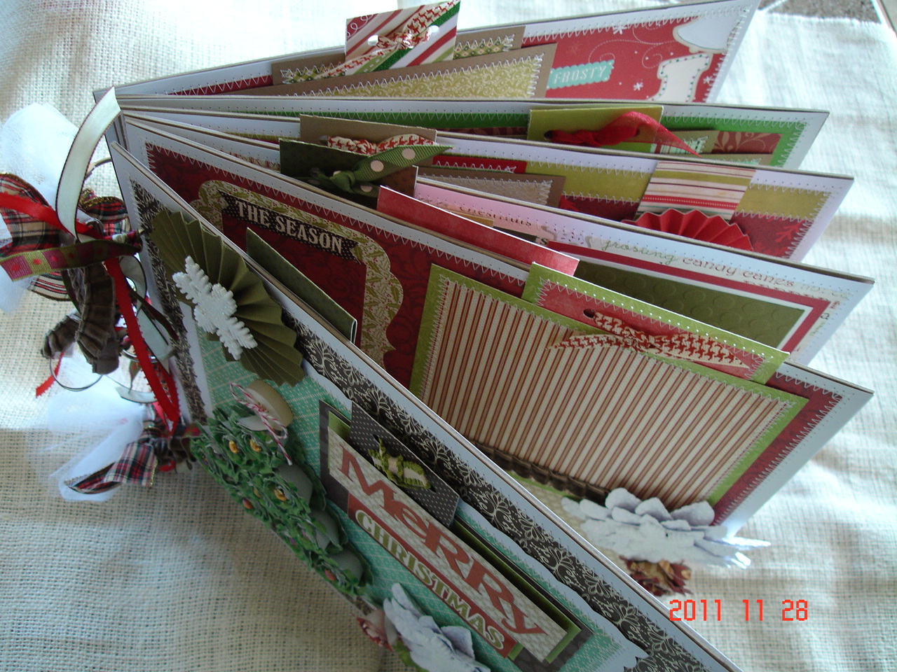 Scrapbooking by Phyllis Premade 12x12 Chipboard Christmas Scrapbook Album