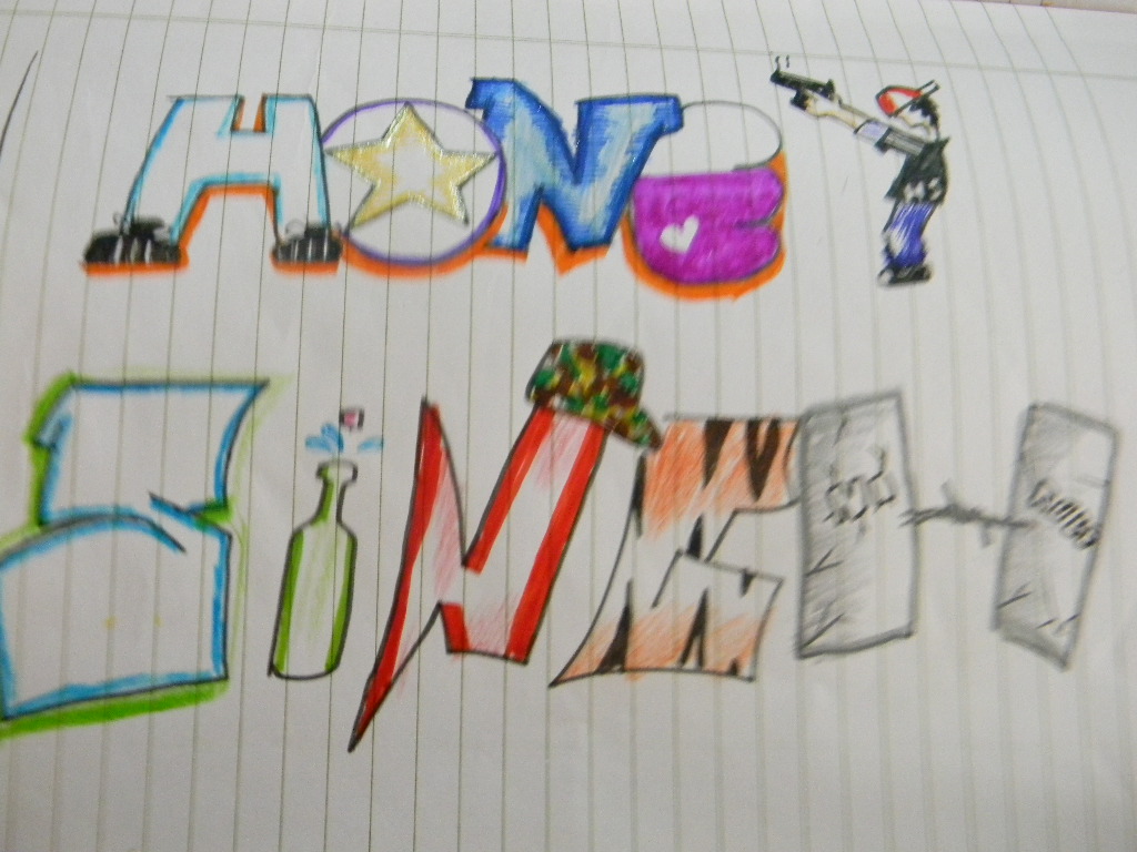 How to draw your name in bubble letters image