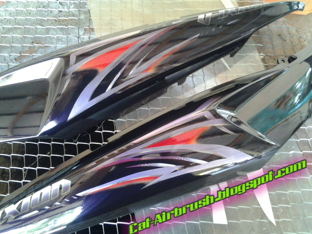 CAT AIRBRUSH Airbrush grafis body belakang Vixion