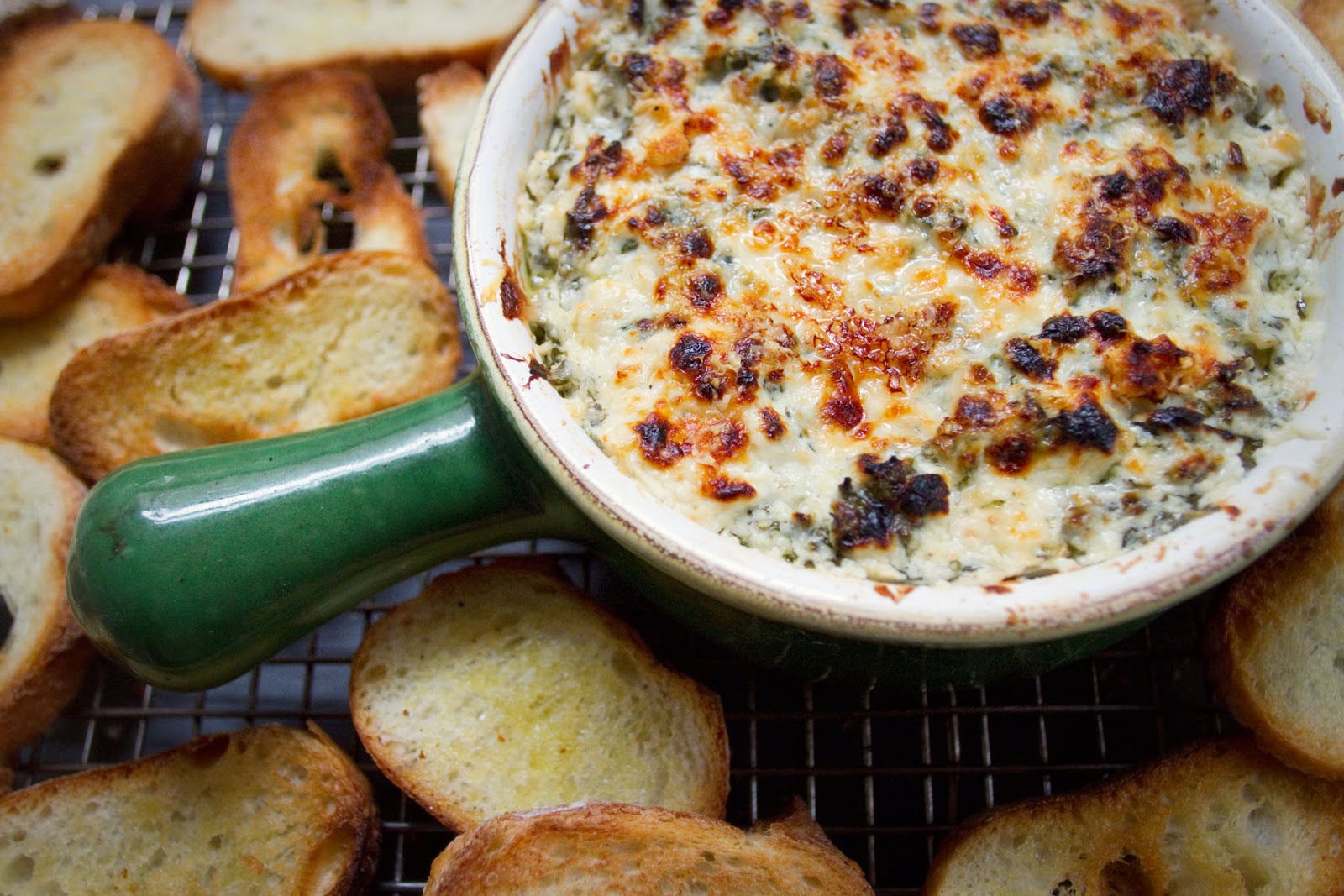 Little Market Kitchen Warm Feta and Kale Dip