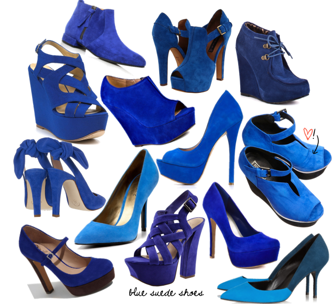 blue wedge sandal