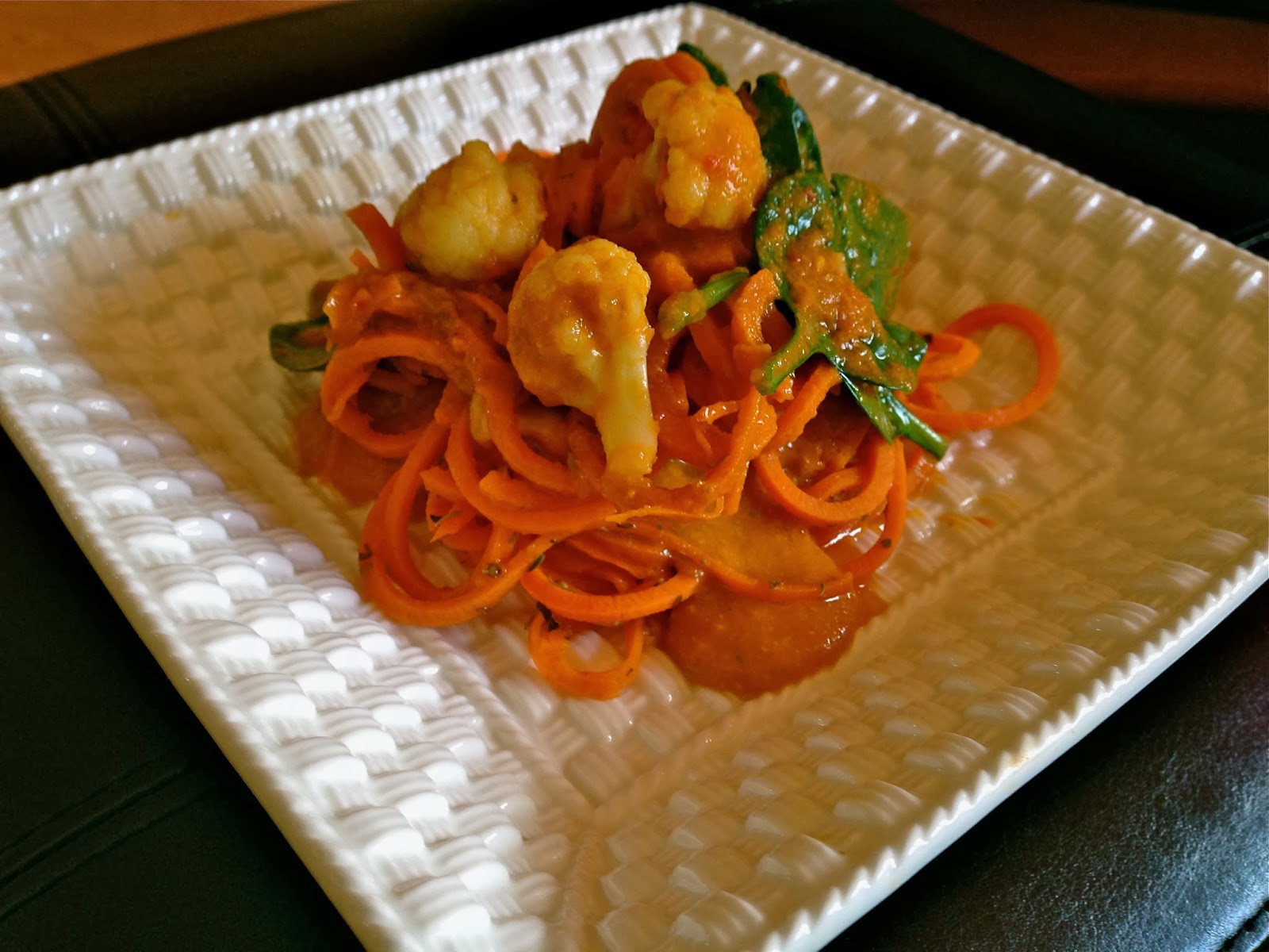 Steamed Yam Noodles w/ Roasted Pepper Sauce