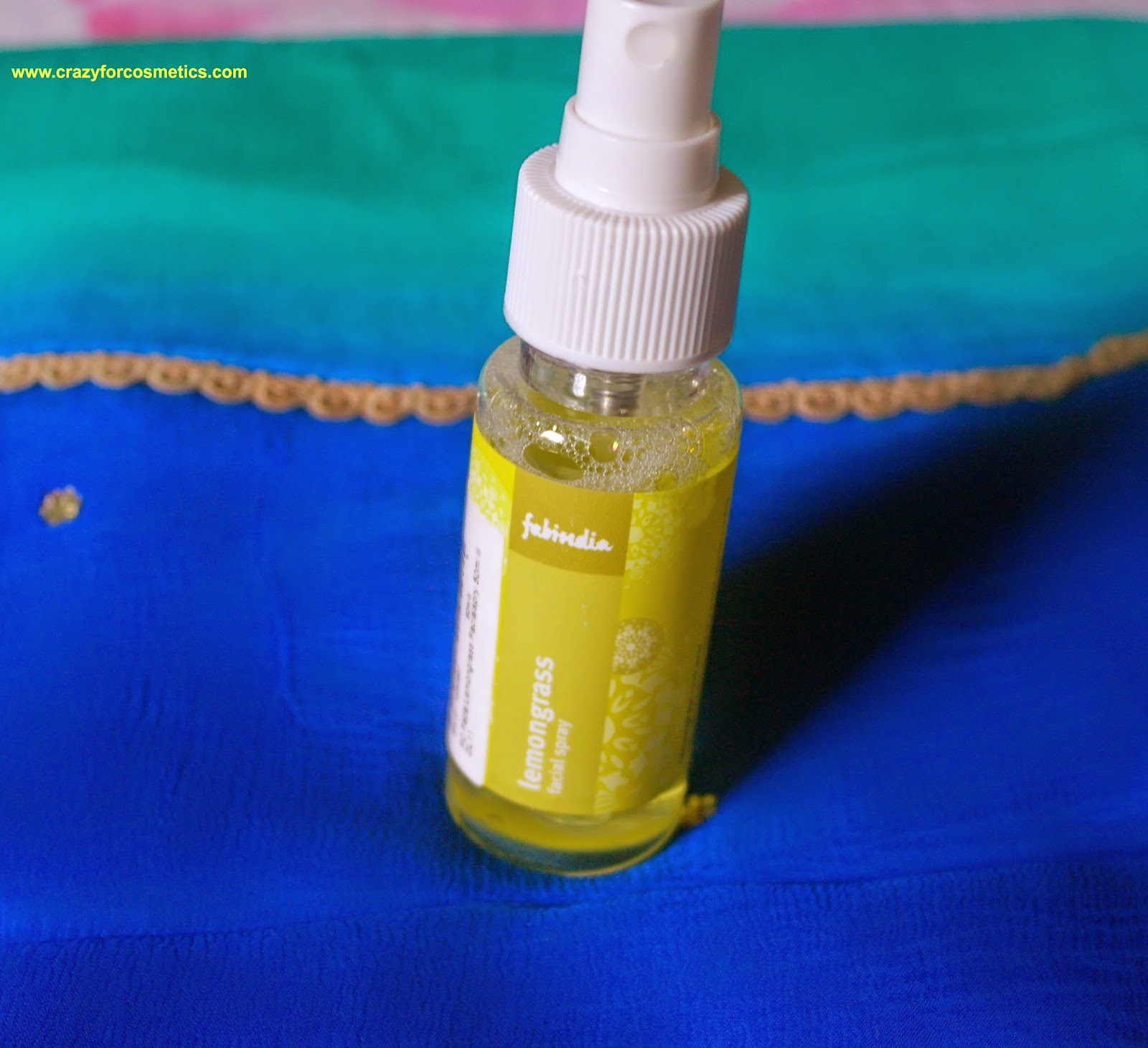 Fab India Lemongrass Facial Spray Review Crazy for Cosmetics A