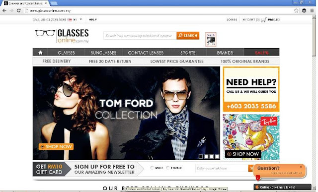 shopping glasses online