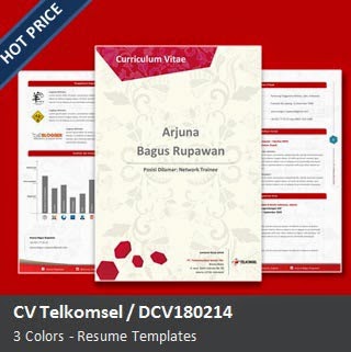 Desain Cv Kreatif Contoh Lamaran Kerja Telkomsel