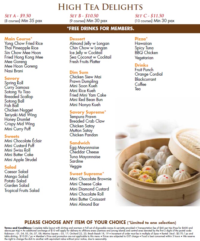 Best Buffet Caterer in Singapore Orange Clove's Best Sales Lady