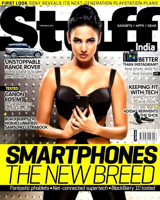 Sonal Chauhan on cover page of Stuff Magazine