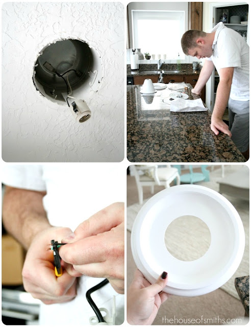 lighting recessed fixture adapter kitchen converting convert took were down much