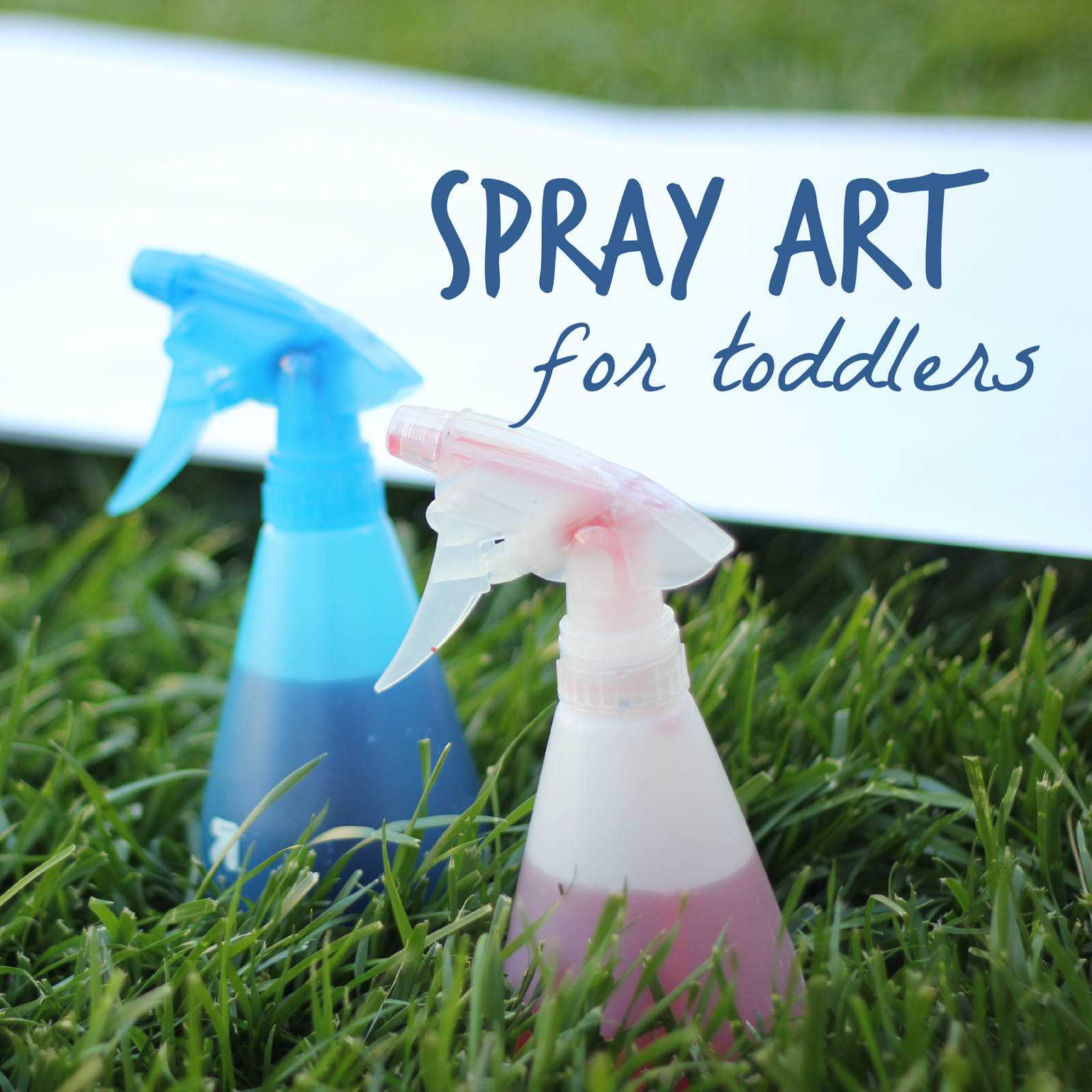 toddler approved spray art