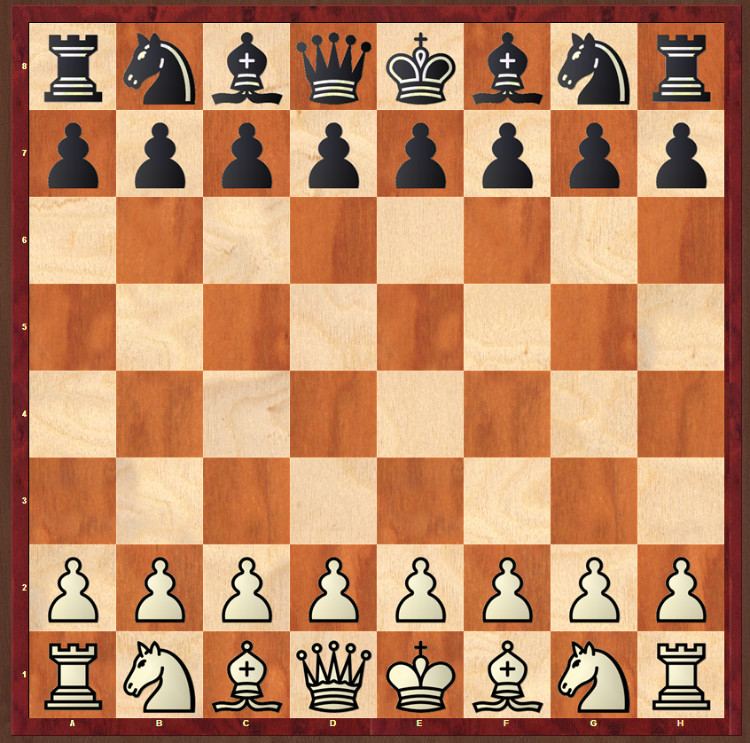 Tablero Ajedrez Camiseta De Ajedrez Gambito De Dama D4 D5