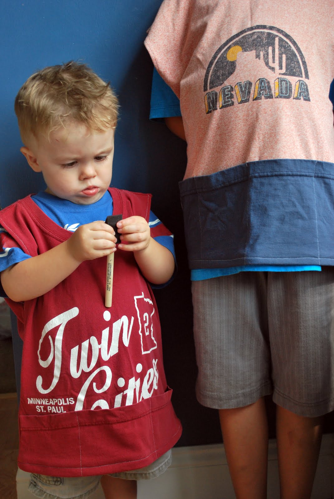 Larissa Another Day Tshirt Painters Smocks Tutorial