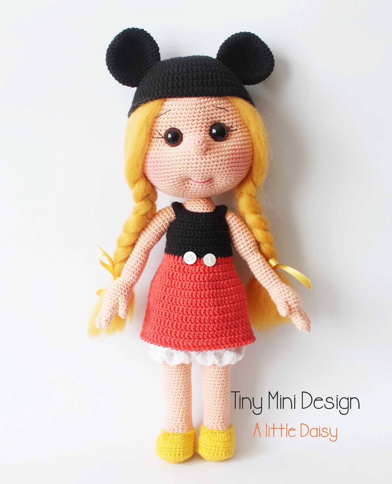 Mickey Mouse Costume Daisy Doll - Tiny Mini Design Patterns