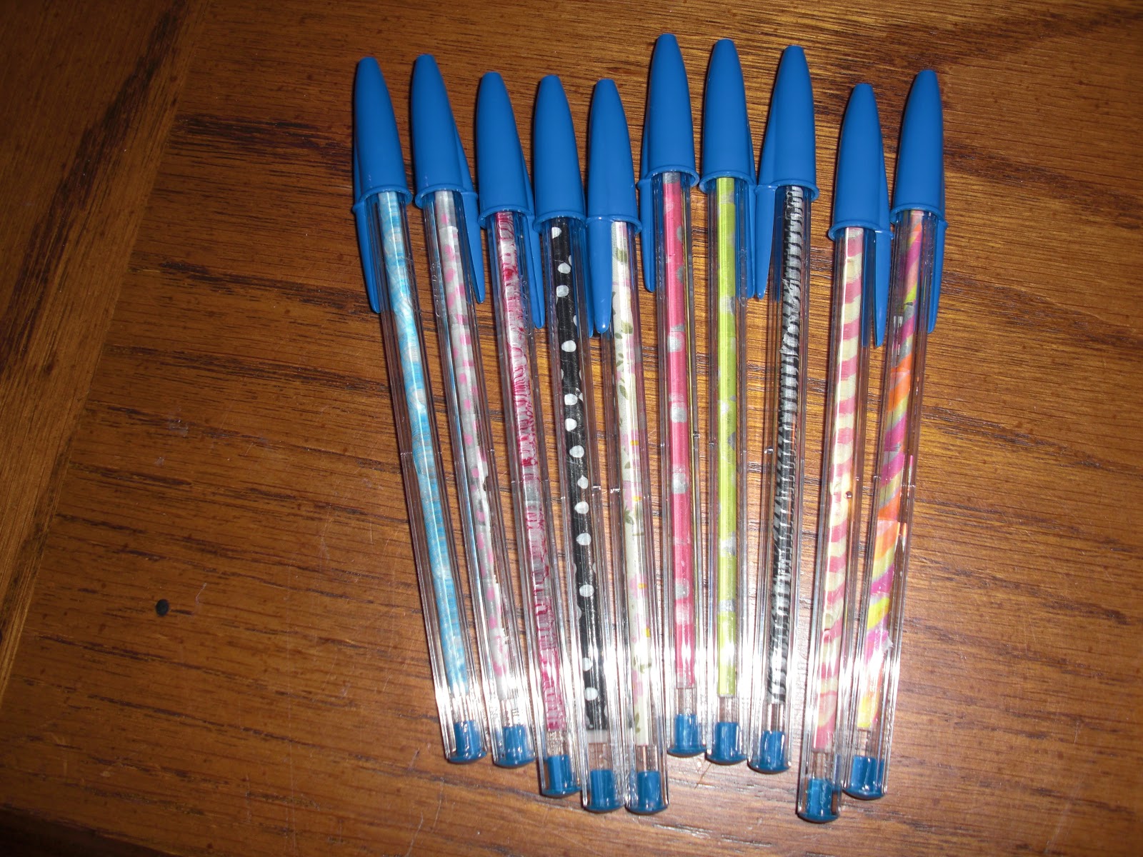 Washi Tape wrapped Pens